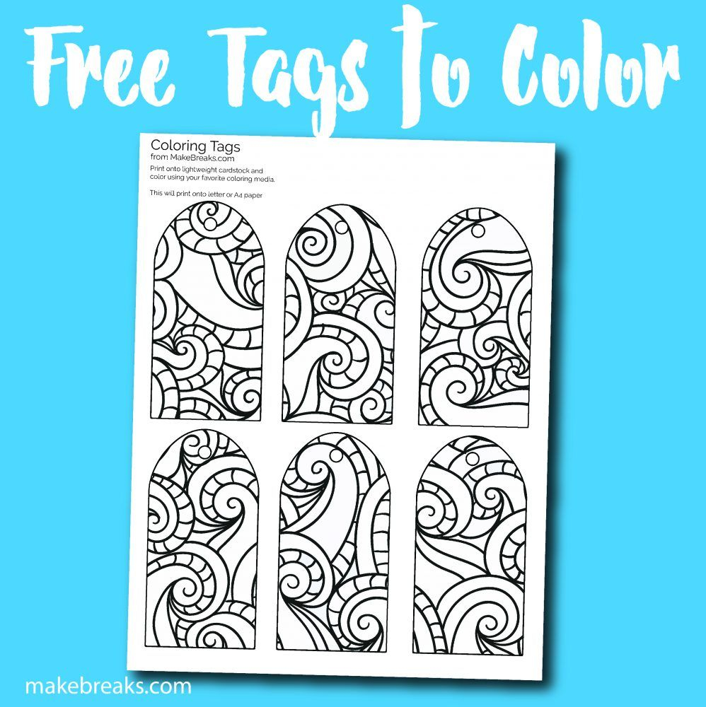 Free Printable Gift Tags To Color Make Breaks Free Printable Gift 