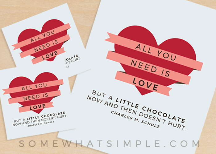 Free Chocolate Gift Tag Printable A HUGE Giveaway 
