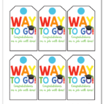 Graduation Gift Tags Free Printable I Should Be Mopping The Floor