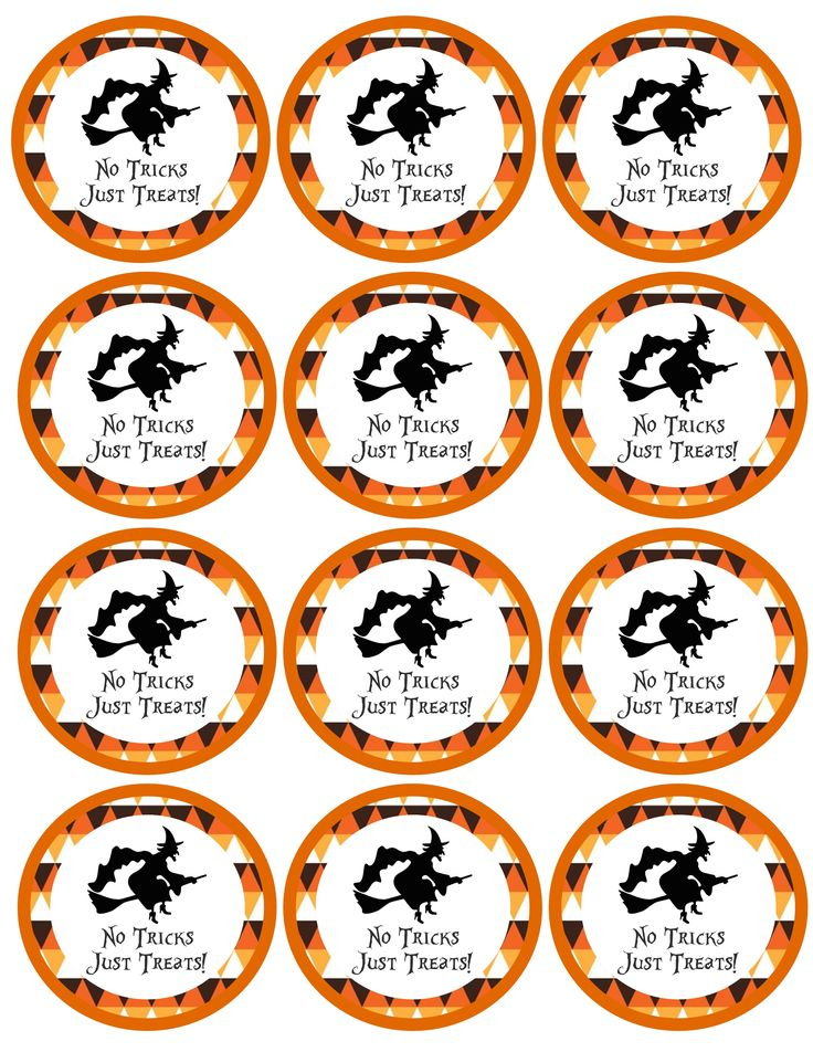 Halloween Smores Printable Tags Treat Bag Tags Printable Tags