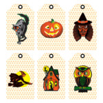 10 Best Free Printable Halloween Tags Vintage Printablee