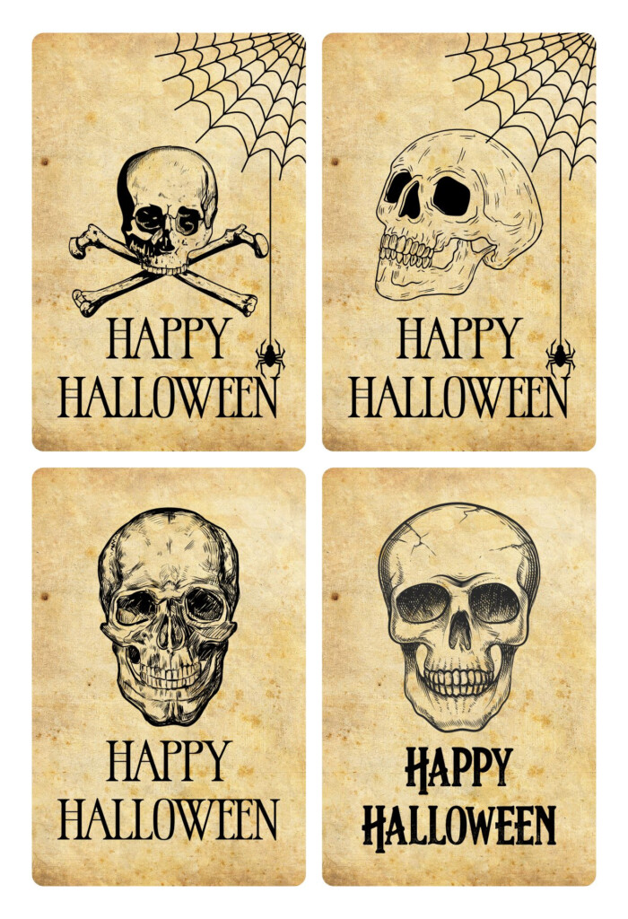 10 Best Free Printable Halloween Tags Vintage Printablee