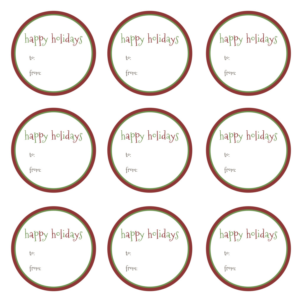 5 Best Happy Holidays Free Tags Printable Template Printablee