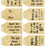 Free Printable Harry Potter Christmas Gift Tags Harry Potter