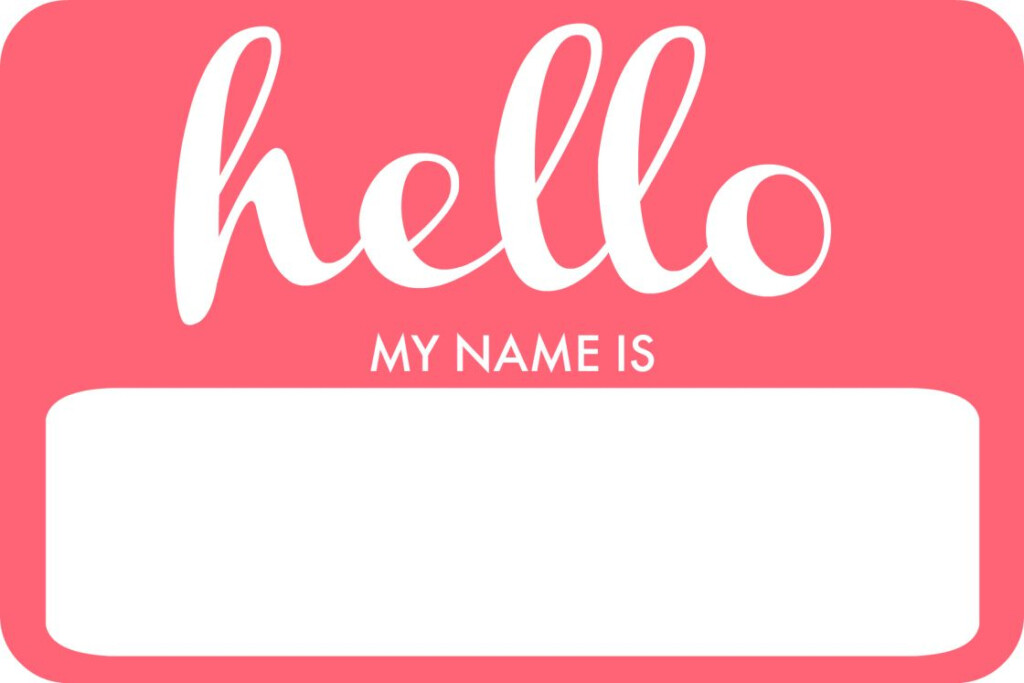 Theelmlife nametagpink Diy Name Tags Hello My Name Is Name Tags