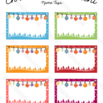 Free Printable Christmas Ornament Name Tags The Template Can Also Be