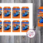 Hot Wheels Thank You Tags In 2021 Hot Wheels Invitations Hot Wheels