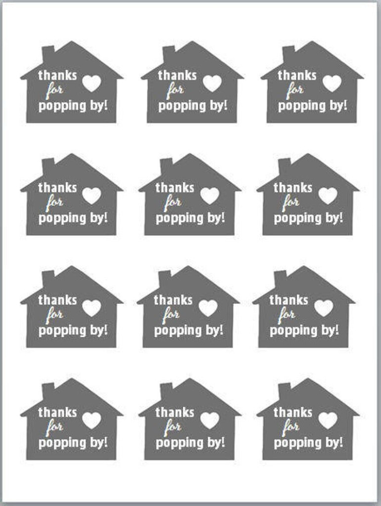 Housewarming Party Favor Tags Thanks For Popping Etsy Housewarming 