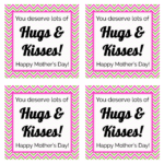 Hugs Kisses Mother s Day Tag Printable Deeper KidMin
