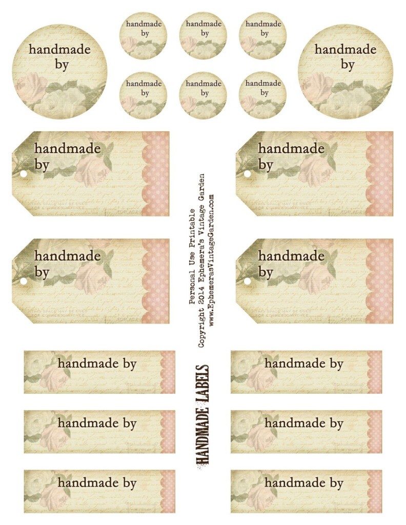 Free Printable Handmade By Tags And Labels Labels Printables Free 