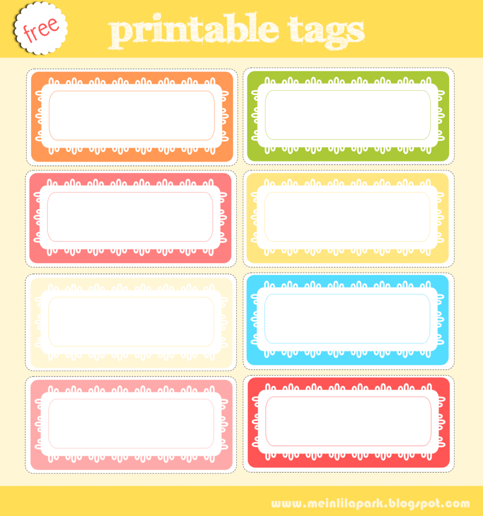 MeinLilaPark Free Printable Tag Collection AND Digital Scrapbooking 