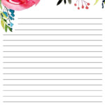 Free Printable Floral Stationery Free Printable Stationery Free