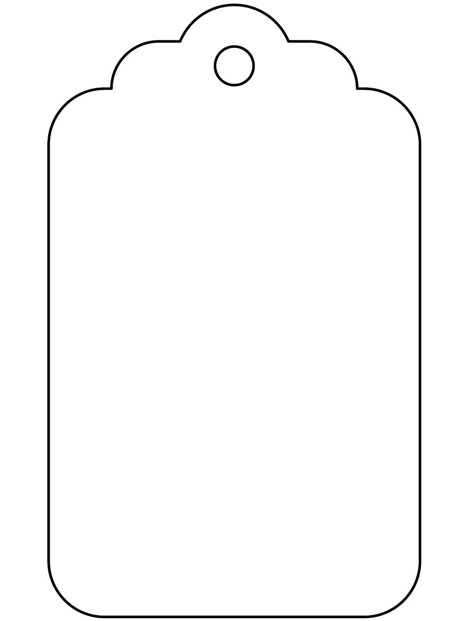 Large Black White Gift Tag Template Download Printable PDF