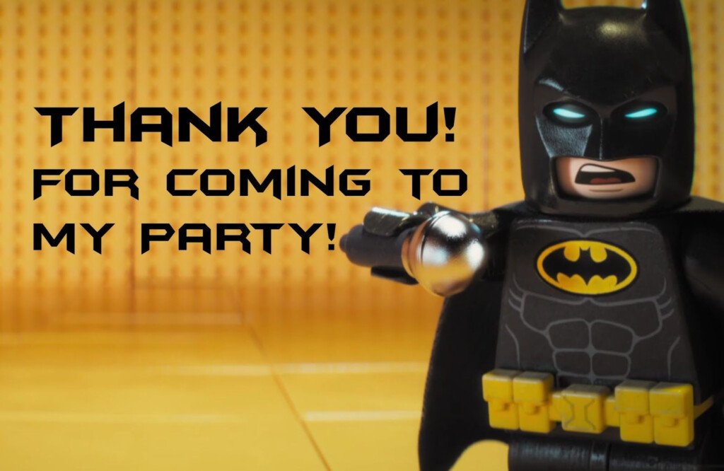 Lego Batman Thank You Cards Lego Batman Party Lego Batman Birthday 