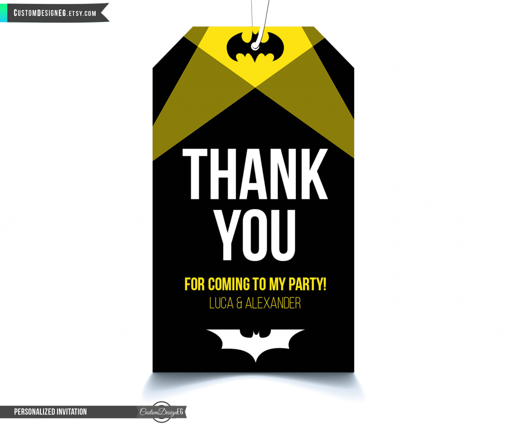 Batman Thank You Cards Printable Printable Card Free