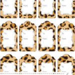 Leopard Print Gift Tags Printable Treats