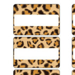 Leopard Print Name Tags Printable Treats