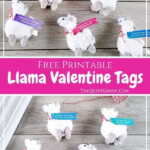 Free Printable Llama Valentine Tags In 2021 Valentine Tags Free