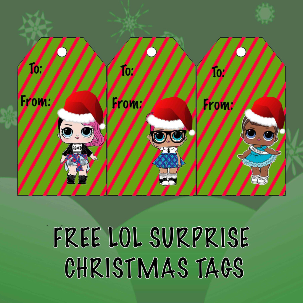 Christmas LOL Surprise Gift Tag Printables Christmas Gift Tags 