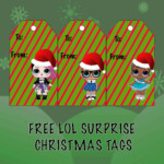 Christmas LOL Surprise Gift Tag Printables Christmas Gift Tags