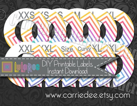 DIY Printable LuLaRoe Clothing Rack Labels LuLaRoe By CarrieDee