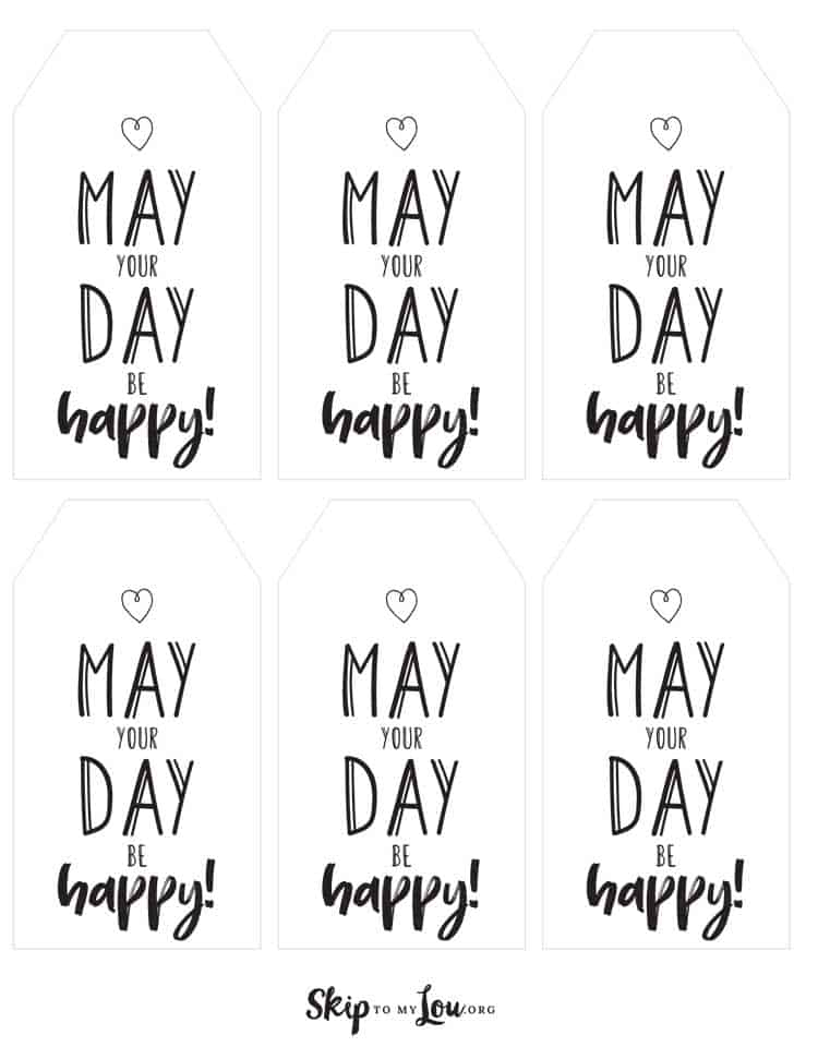 Mason Jar May Day Basket FREE Printable Tags Skip To My Lou