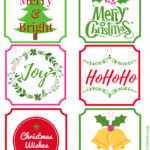 Free Printable Merry Bright Gift Tags ConfettiStyle