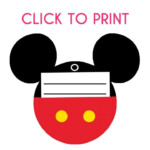 Free Printable Mickey Mouse Luggage Tags Mickey Mouse Luggage Free