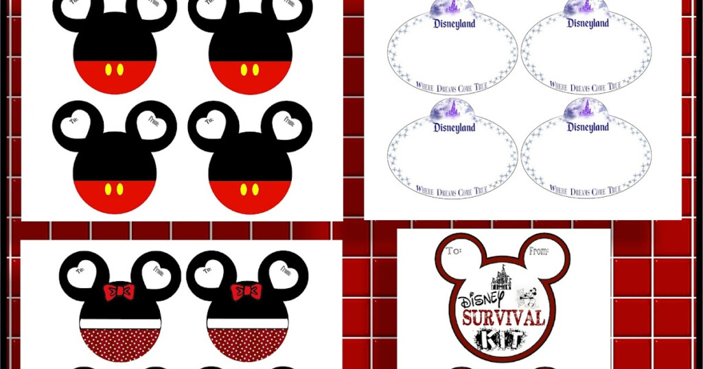 Mickey Mouse Free Printable Disney Christmas Gift Tags