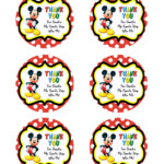 INSTANT DOWNLOAD Mickey Mouse Thank You By IrrelephantDesigns Mickey