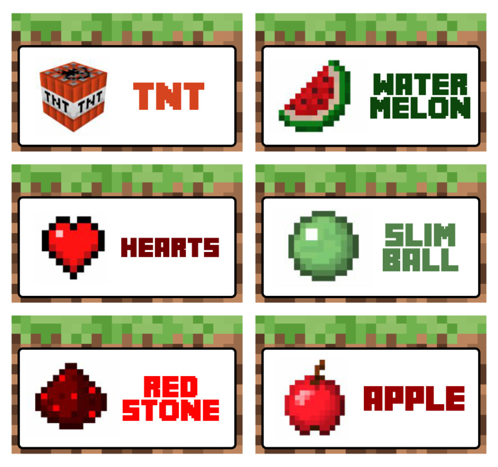 7 Best Free Printable Minecraft Food Labels Fish Printablee