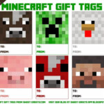 Sweet Nothings Free Printable Minecraft Gift Tags Minecraft Gifts