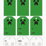 Free Printable Minecraft Gift Tags FPSXGames Minecraft Gifts