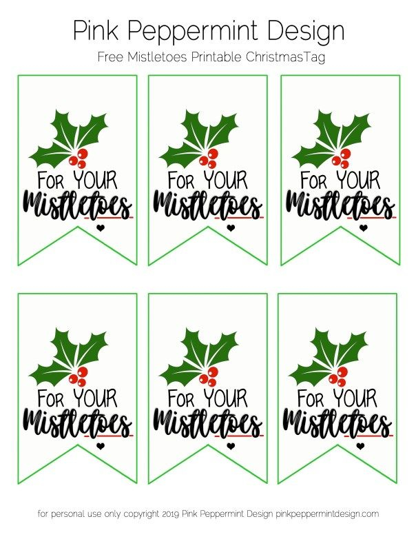 Free Printable Christmas Gift Tags For Your Mistletoes Christmas 