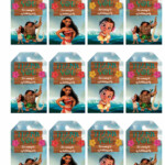 Free Moana Favor Bag Tags Moana Birthday Invitation Moana Party