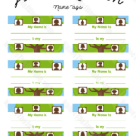 Free Printable Family Reunion Name Tags With Fields For Your Name And