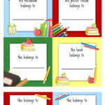 Back To School Labels For Kids Kids Labels School Labels Notebook