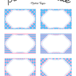 Printable Pink And Blue Name Tags Blue Names Name Tag Templates