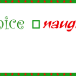 Nice Naughty Gift Tag Printable Gift Tag