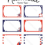 Printable Nautical Name Tags Nautical Names Name Tag Templates