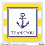 Thank You Gift Tag Nautical Gift Tags Thank You Gifts Thank You