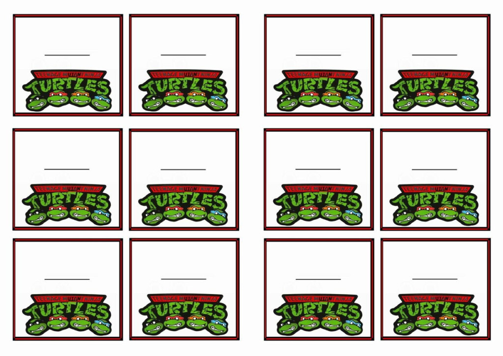 Free Printable Teenage Mutant Ninja Turtle Cupcake Toppers Free Printable