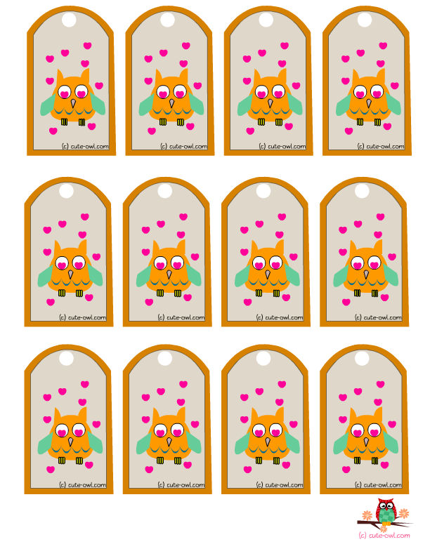 Free Printable Cute Owl Party Favor Tags Owl Party Favors Owl Party 