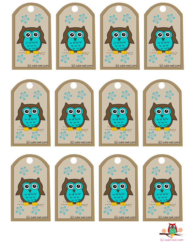 Free Printable Cute Owl Party Favor Tags Owl Party Favors Owl Party