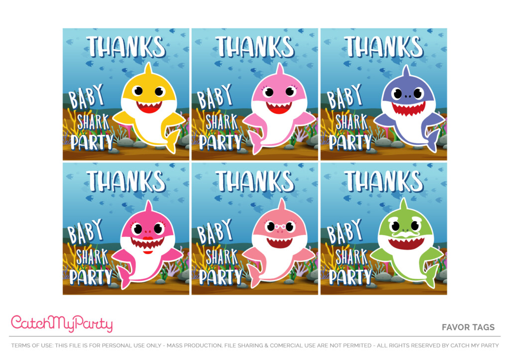 Download These Free Baby Shark Party Printables Catch My Party