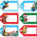 Paw patrol in christmas free printable tags JPG 698 614 Christmas