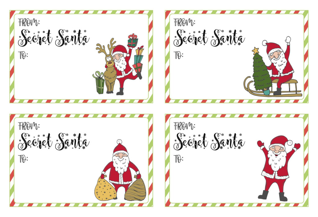 8 Best Personalized Christmas Gift Tags Printable Printablee