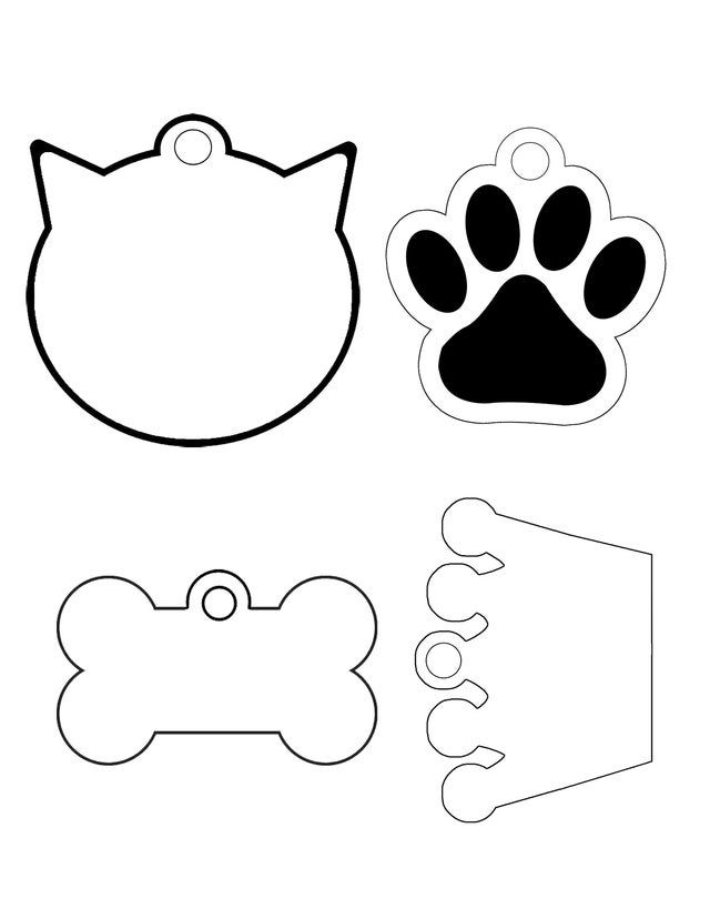 Shrink Plastic Pet Tags Tag Template Free Gift Tag Template Gift