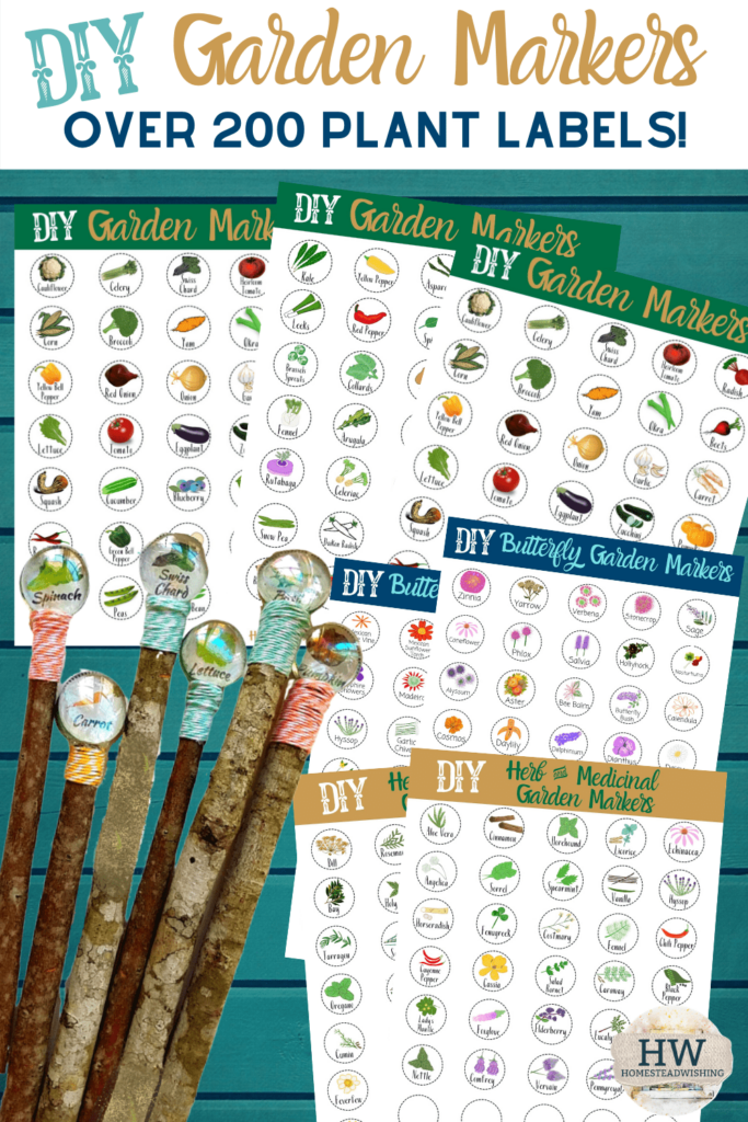 DIY Garden Markers Plant Labels Printable Garden Markers diy garden 