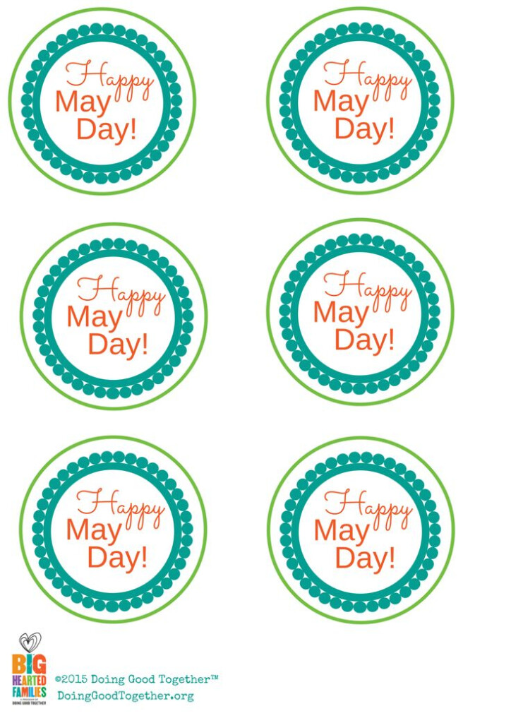 Printable May Day Labels From Doing Good Together With Images May 